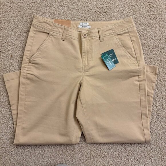 LL Bean Pants Womens Size 8 Petite cotton Comfort - Picture 2 of 7